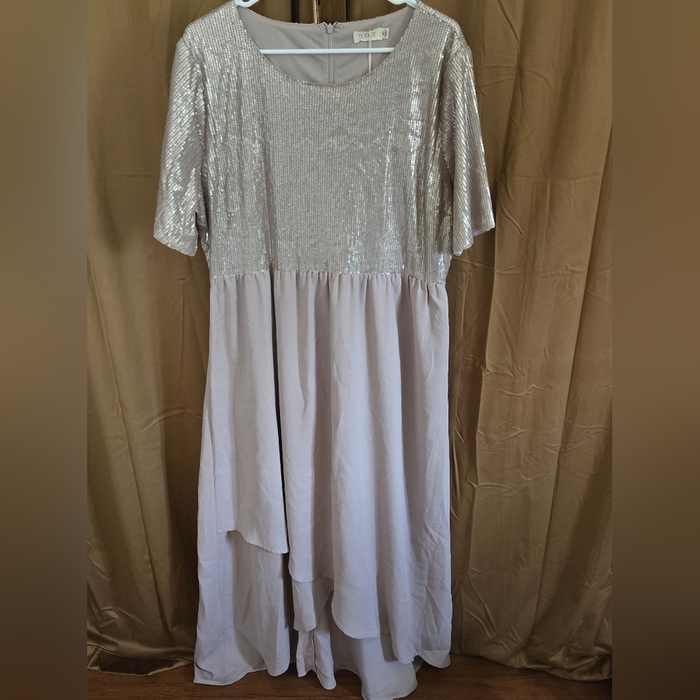 Roolee The Annette Dress Women’s Size XXL Rosy Brown Bridesmaid (NWT)